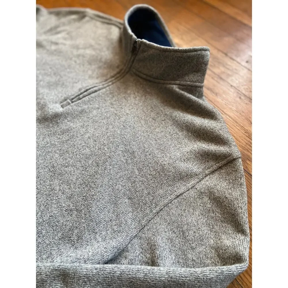 IZOD Gray 1/4 Zip Sweater Mens sz 3XL